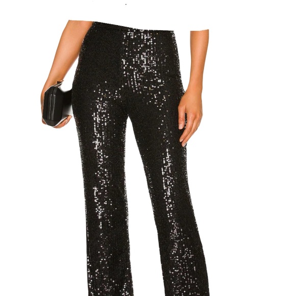 Zara Pants - Zara Black Sequin Flare Pants S